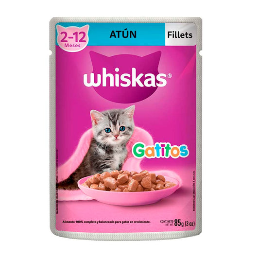WHISKAS GATITOS POUCH ATUN X 85 GR