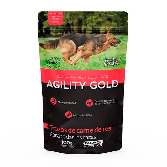 AGILITY TROZ CARNE RES CAJA (12*100G)
