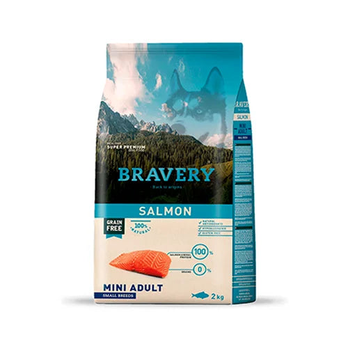 BRAVERY SALMON MINI ADULT SMALL BREEDS 2KG