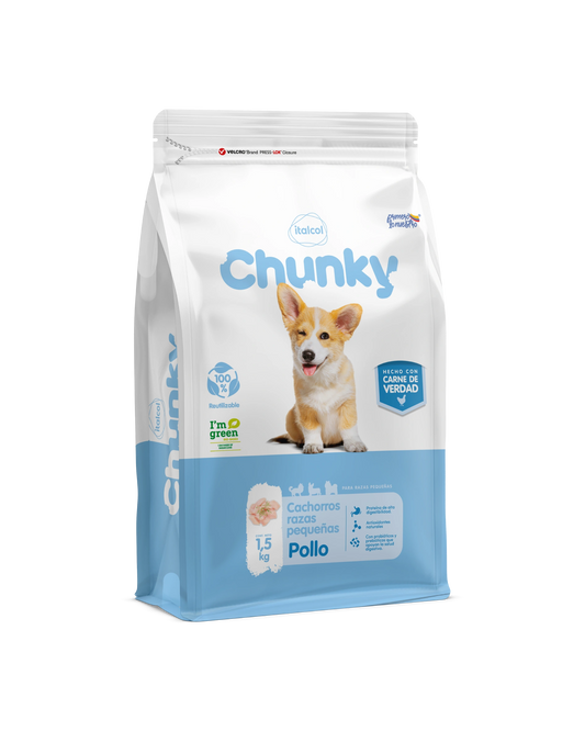CHUNKY CACH RAZAS PEQ PACK (10*500G)POLLO