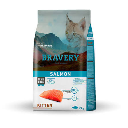 BRAVERY SALMON KITTEN 2KG